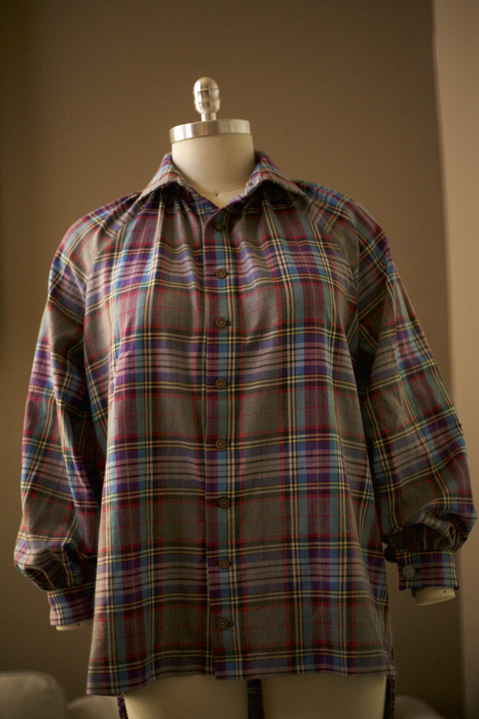Colorful Women's Plaid Shirt