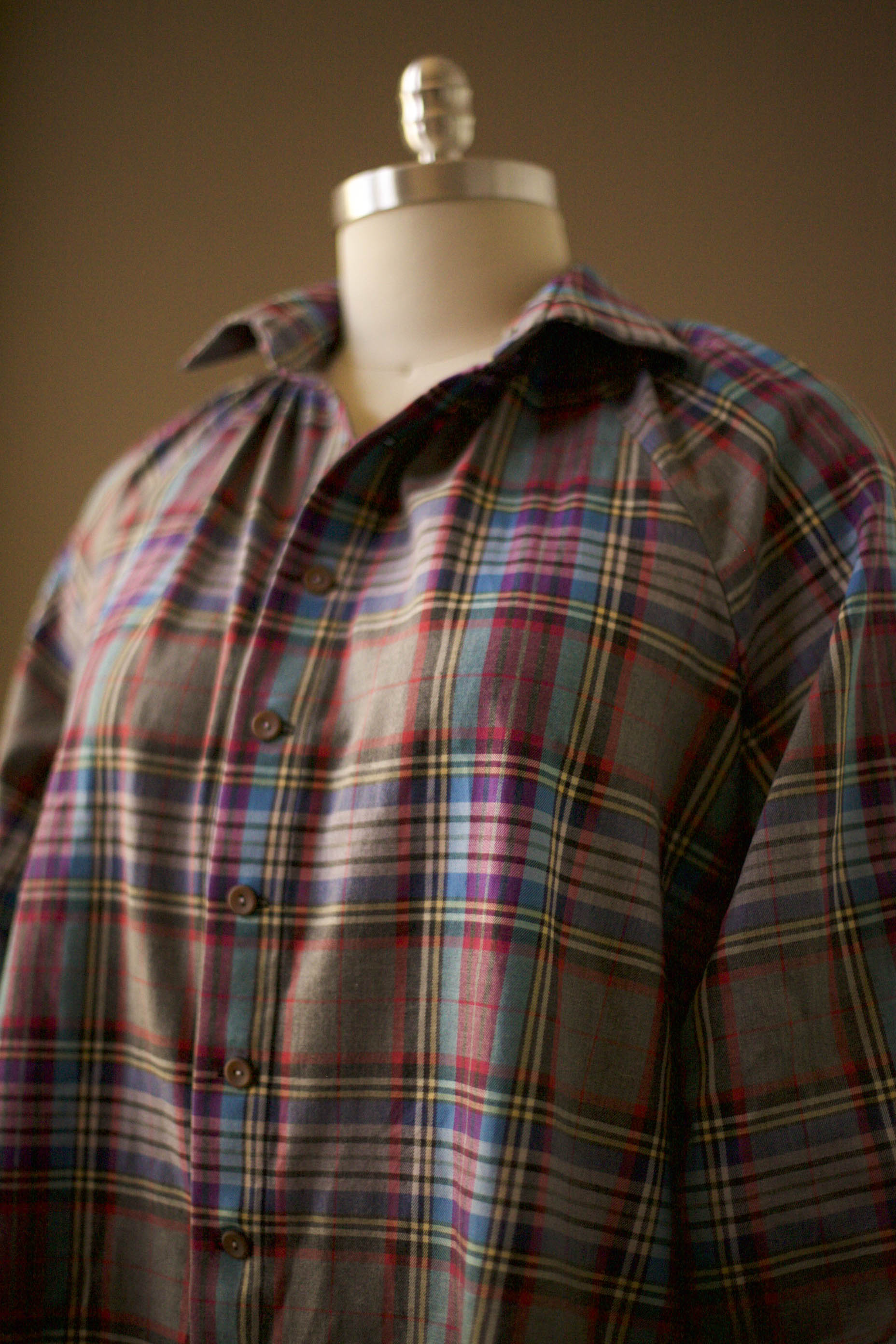 colorful plaid shirt women's