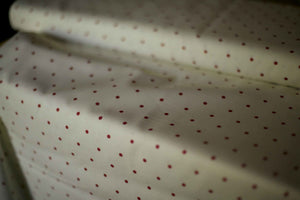 cream polka dot fabric