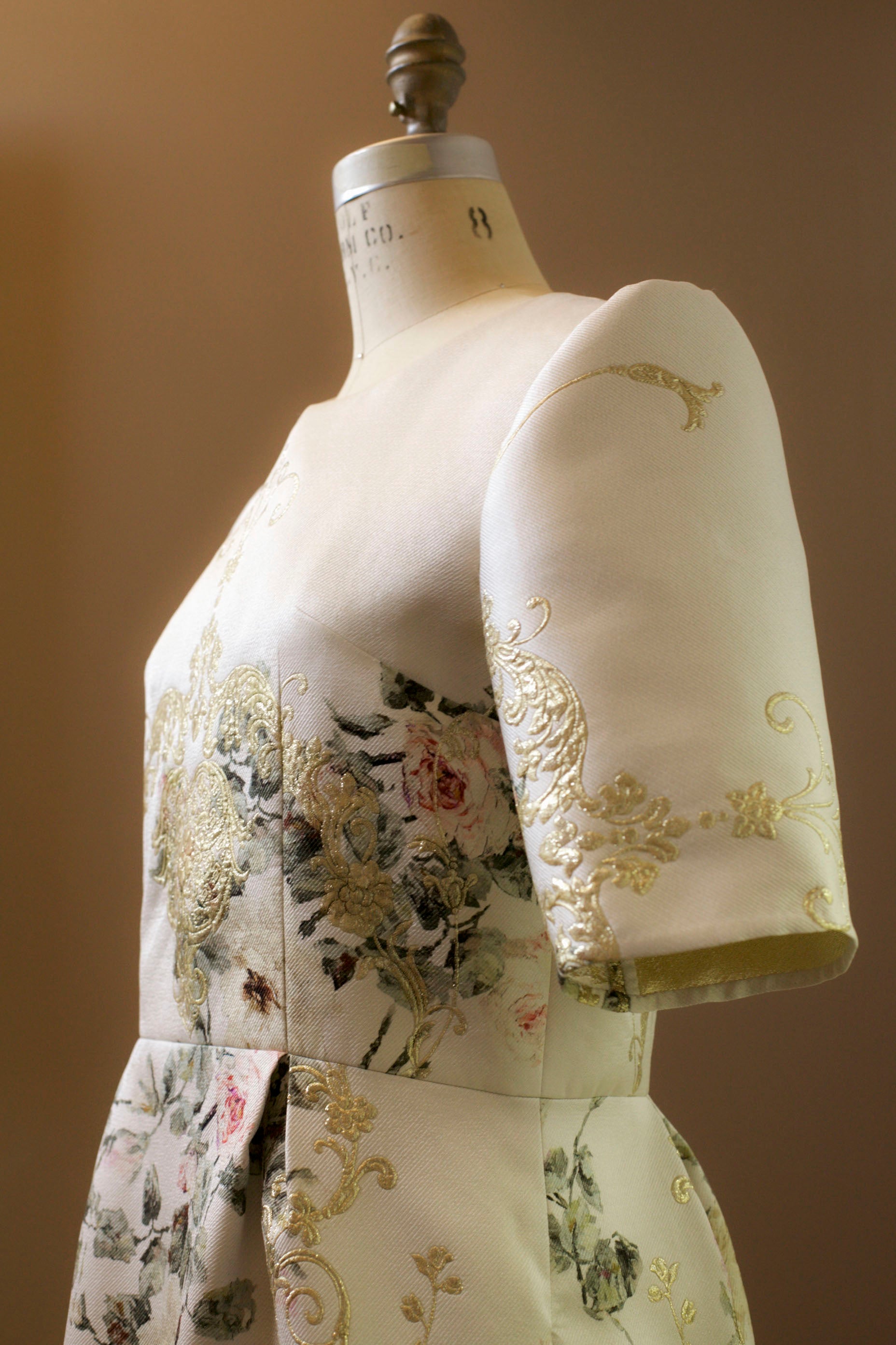 floral bridal dress