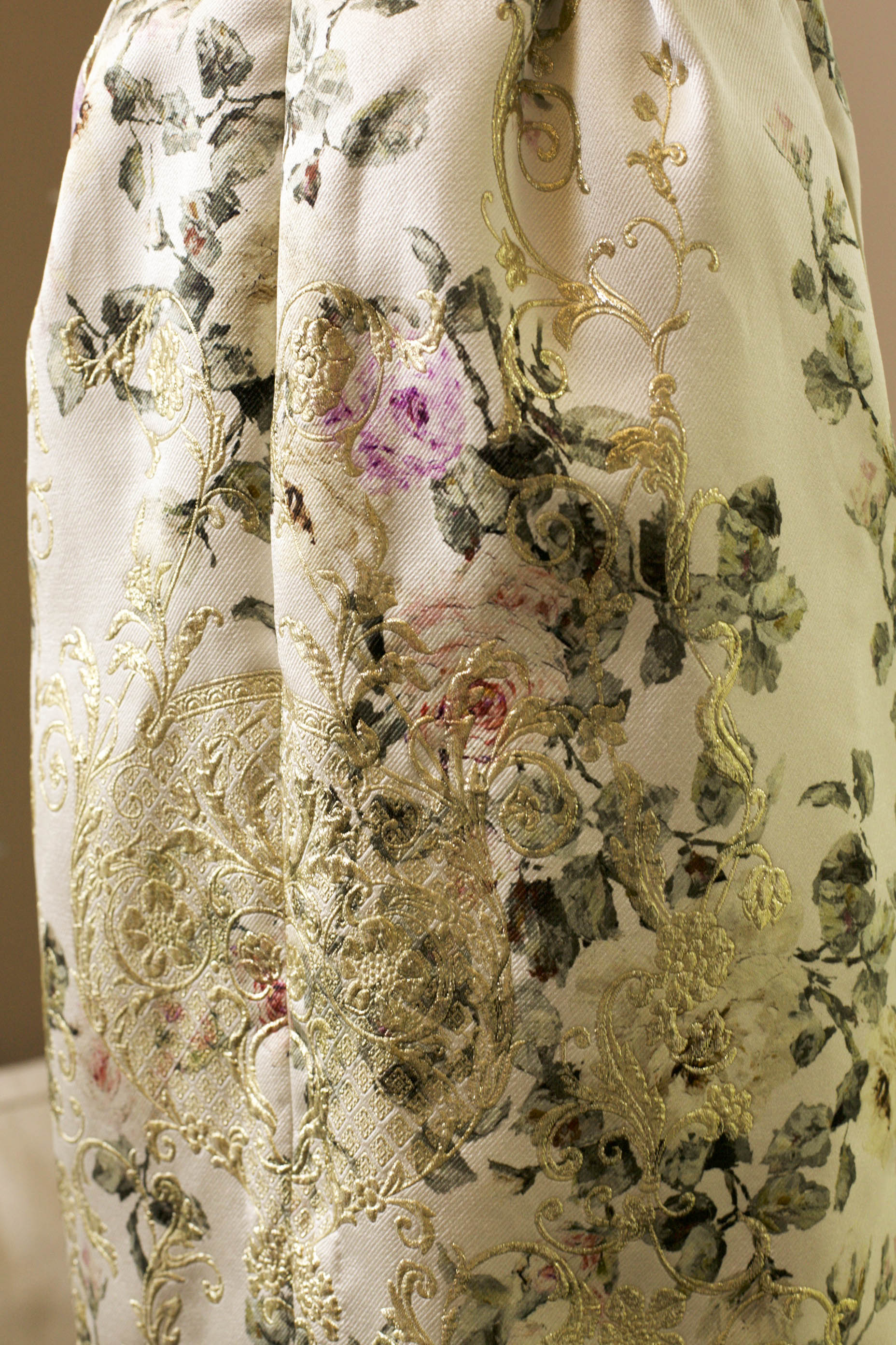 floral bridal gown