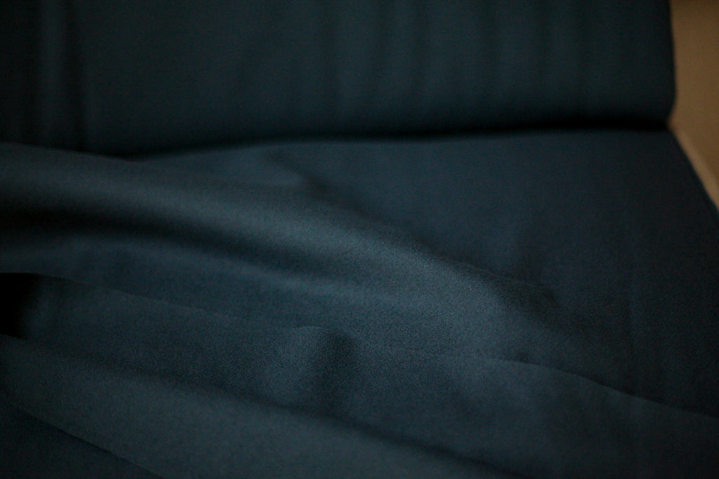teal wool fabric