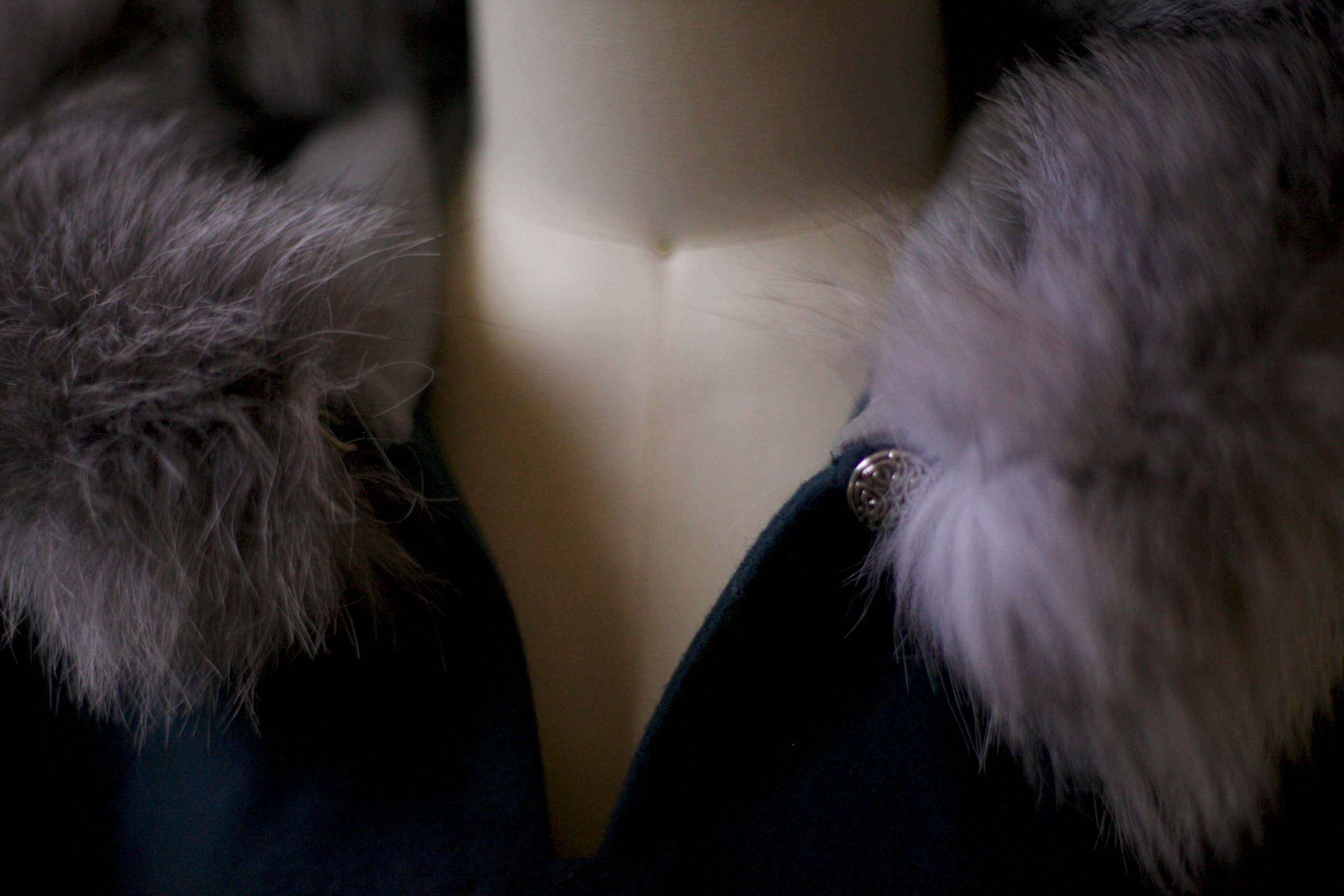 wedding fur cape