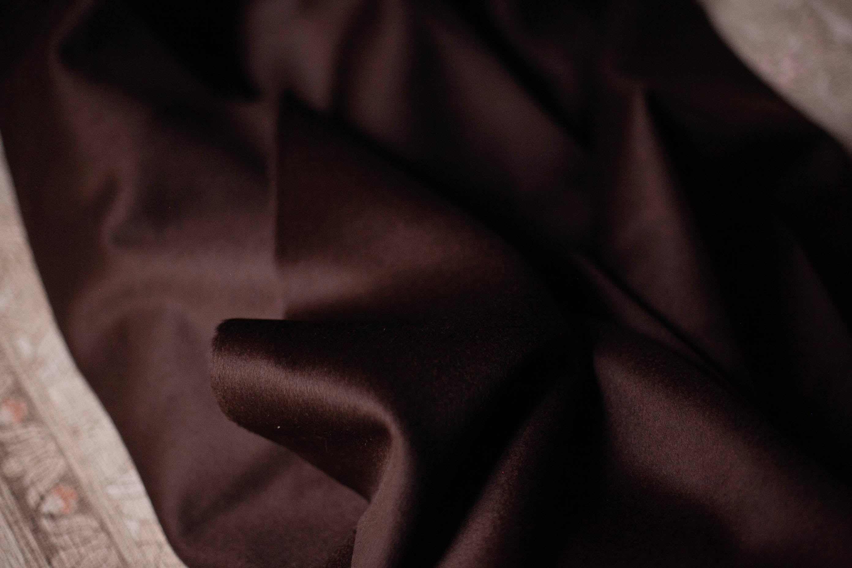 dark mahogany wool cashmere