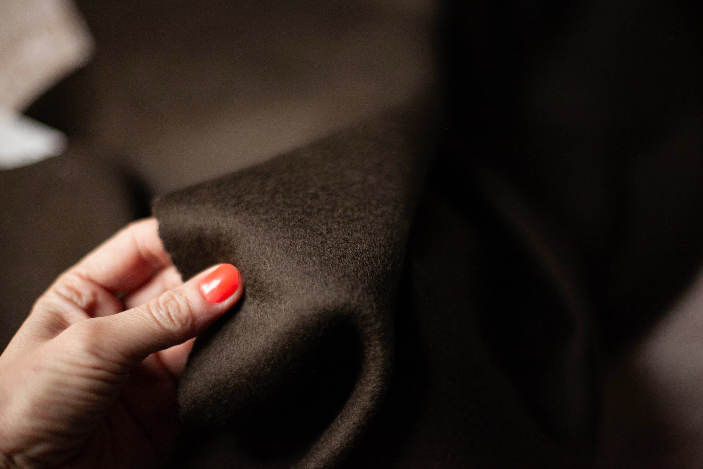 Dark olive green cashmere