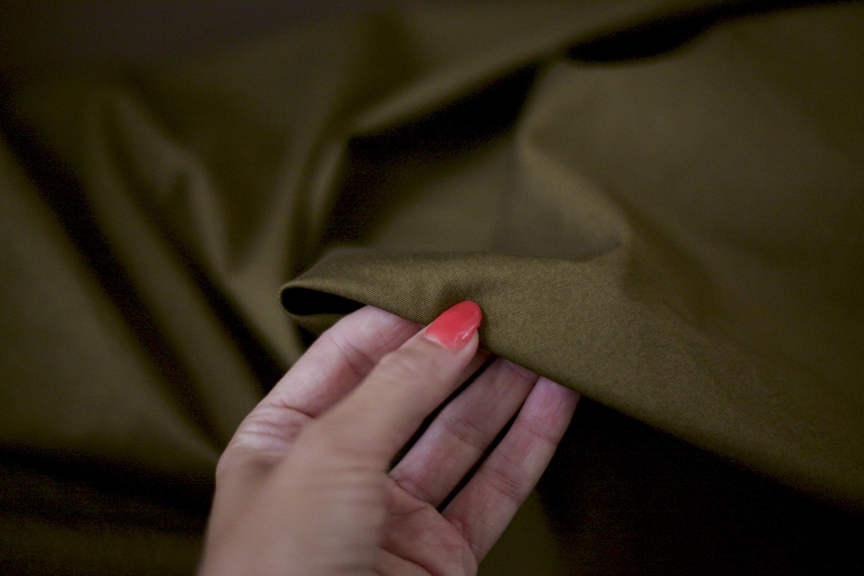 olive army green fabric for dressmaking