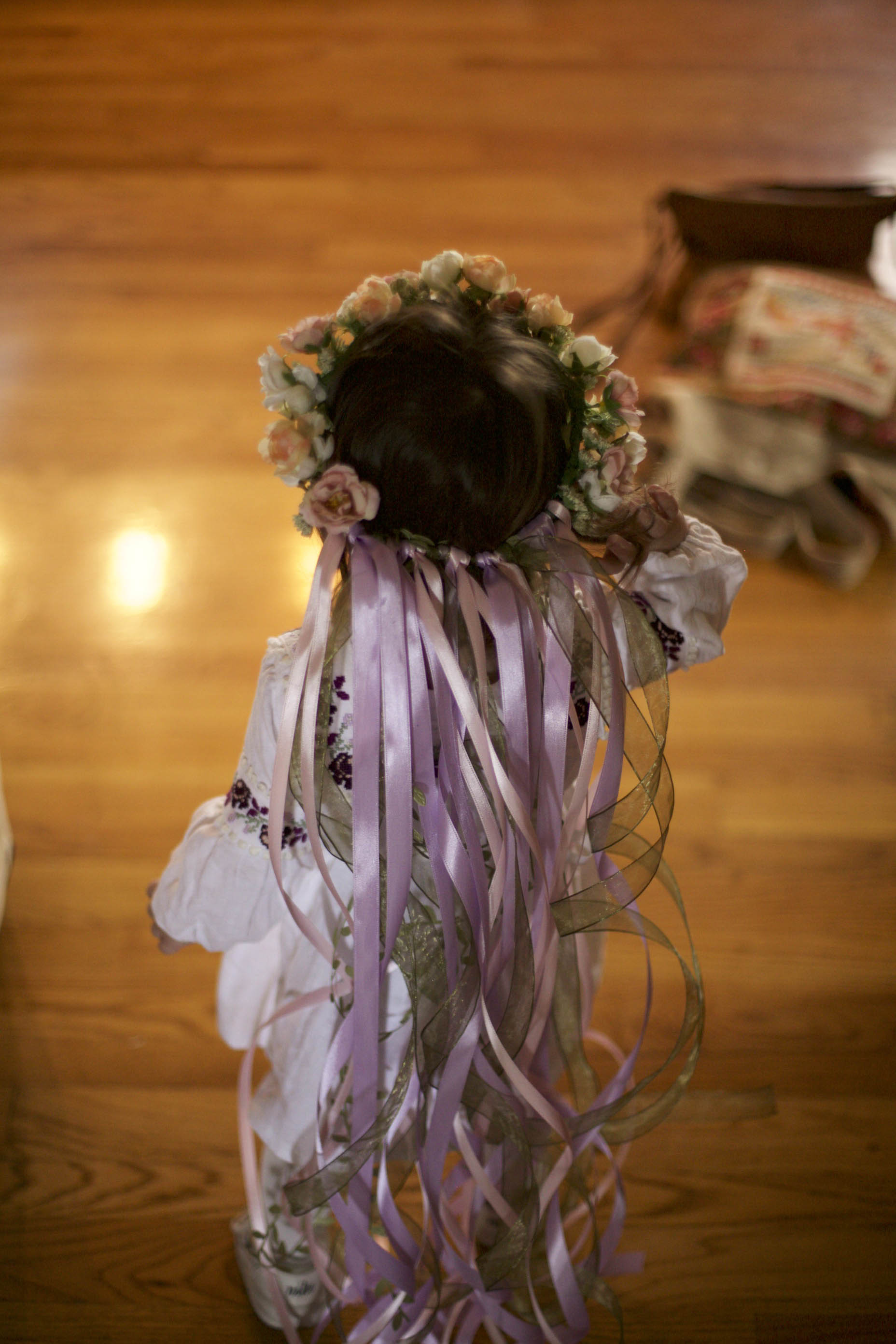 flower girl floral crown