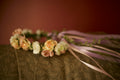 girls floral crown with ribbons