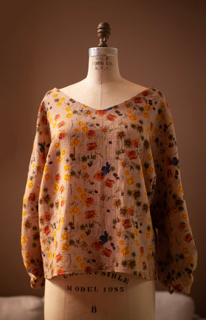 burdastyle flower blouse