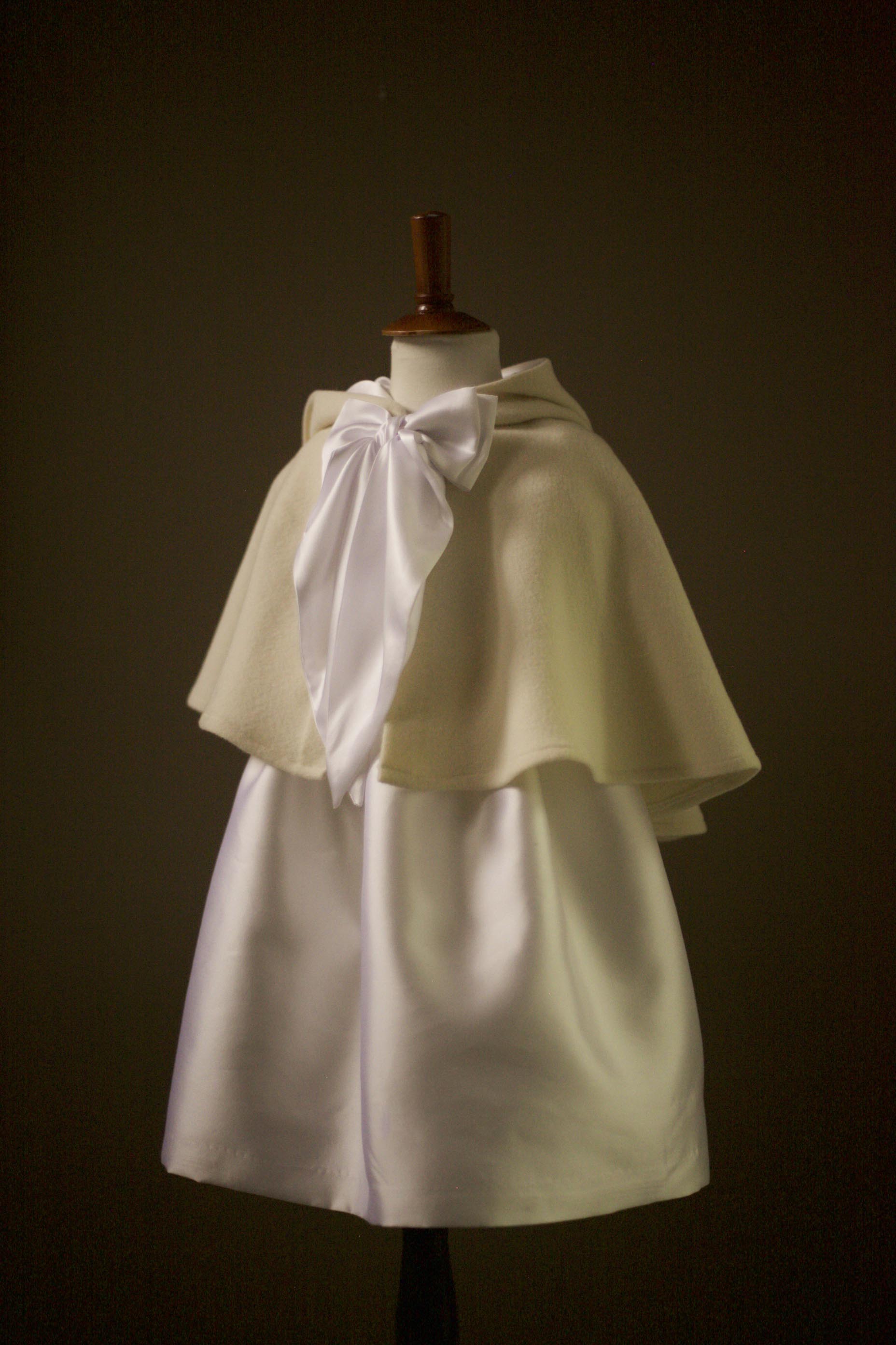 winter flower girl cape