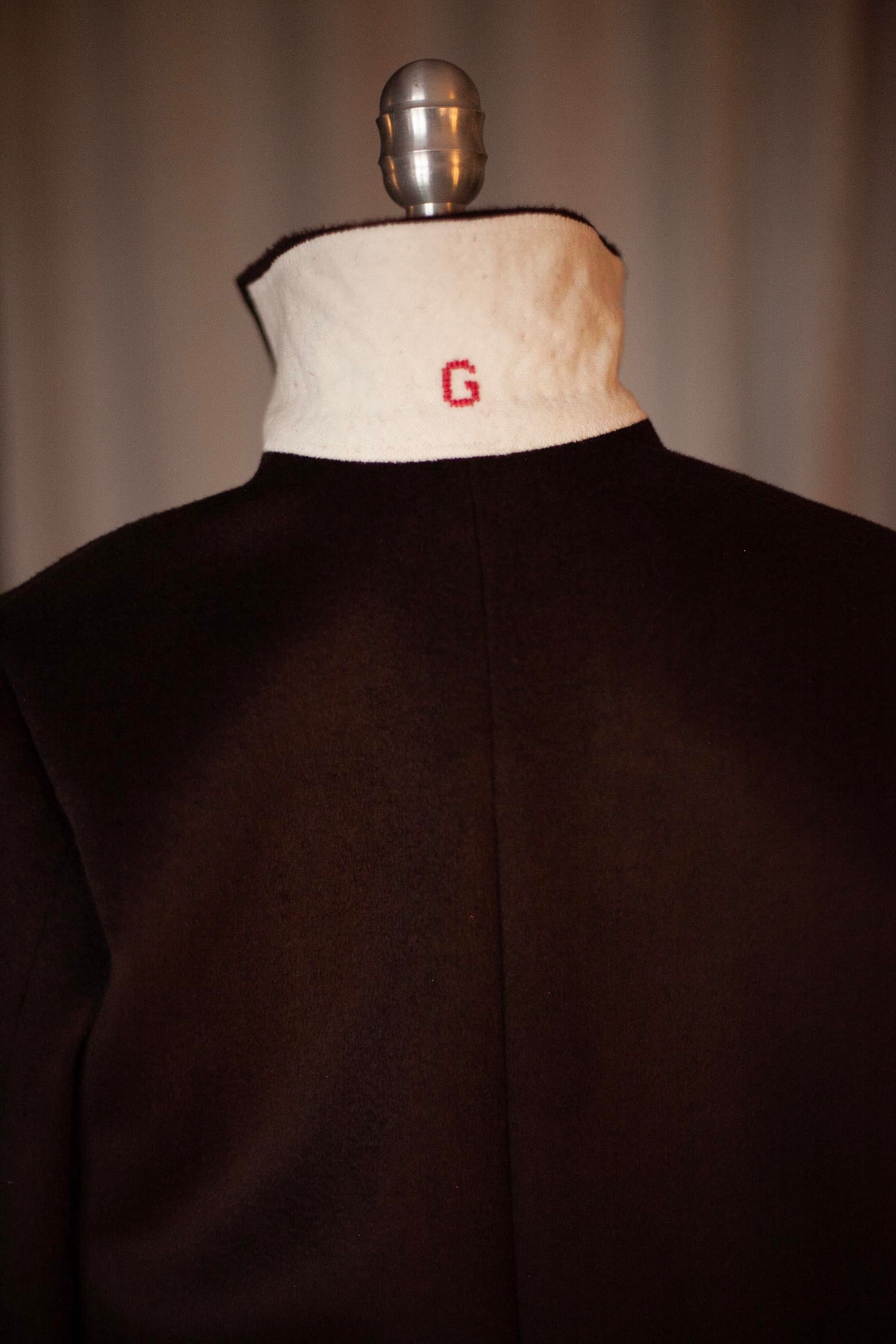 dark brown wool coat for women