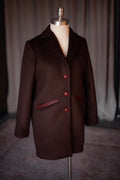 mahogany wool coat