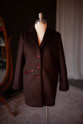 chestnut wool coat for girls