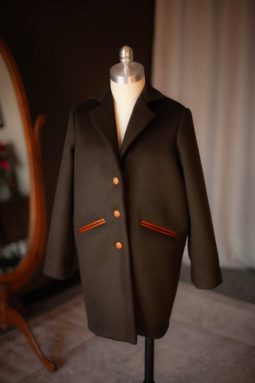 army green women's coat