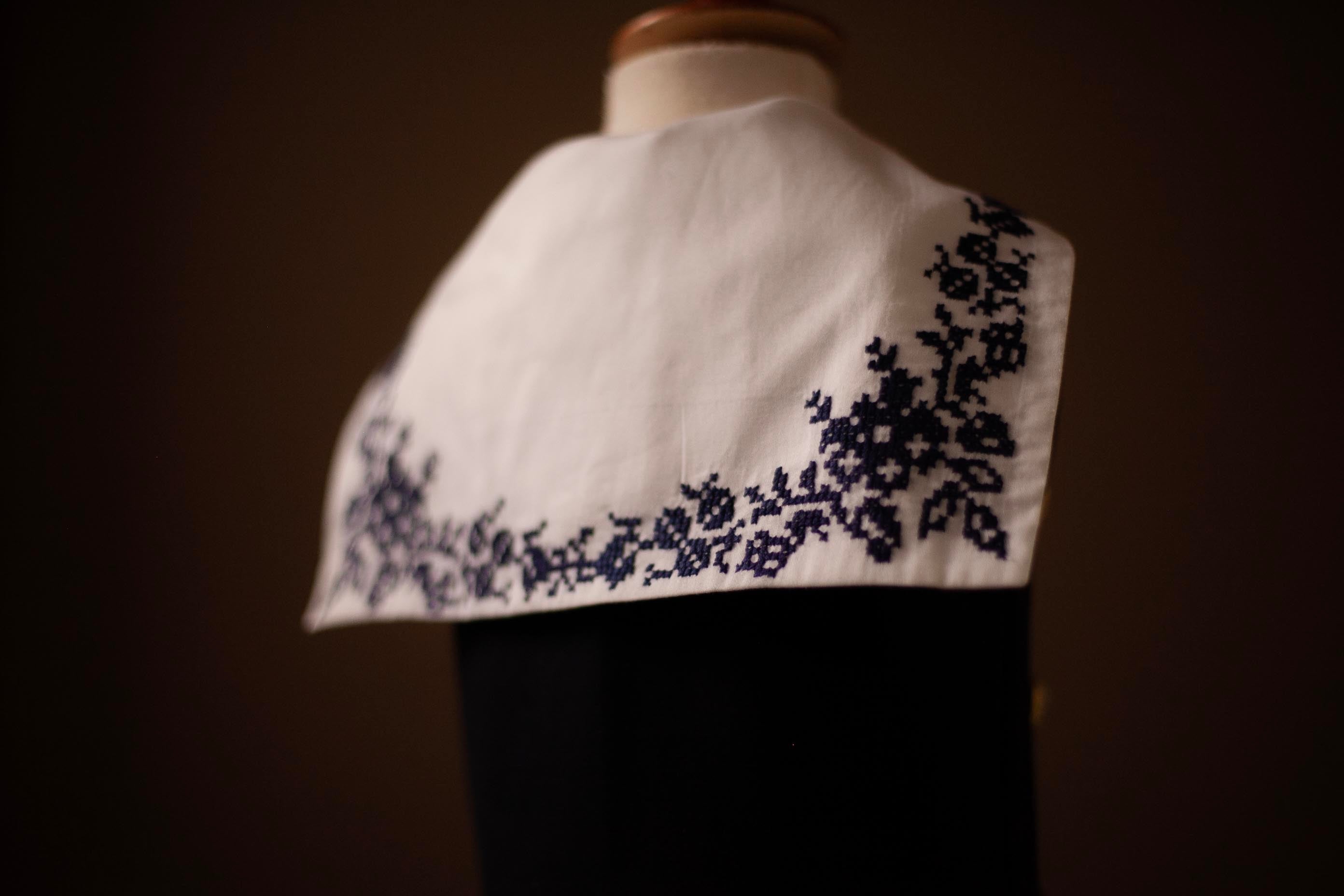 Ukrainian floral embroidered dress