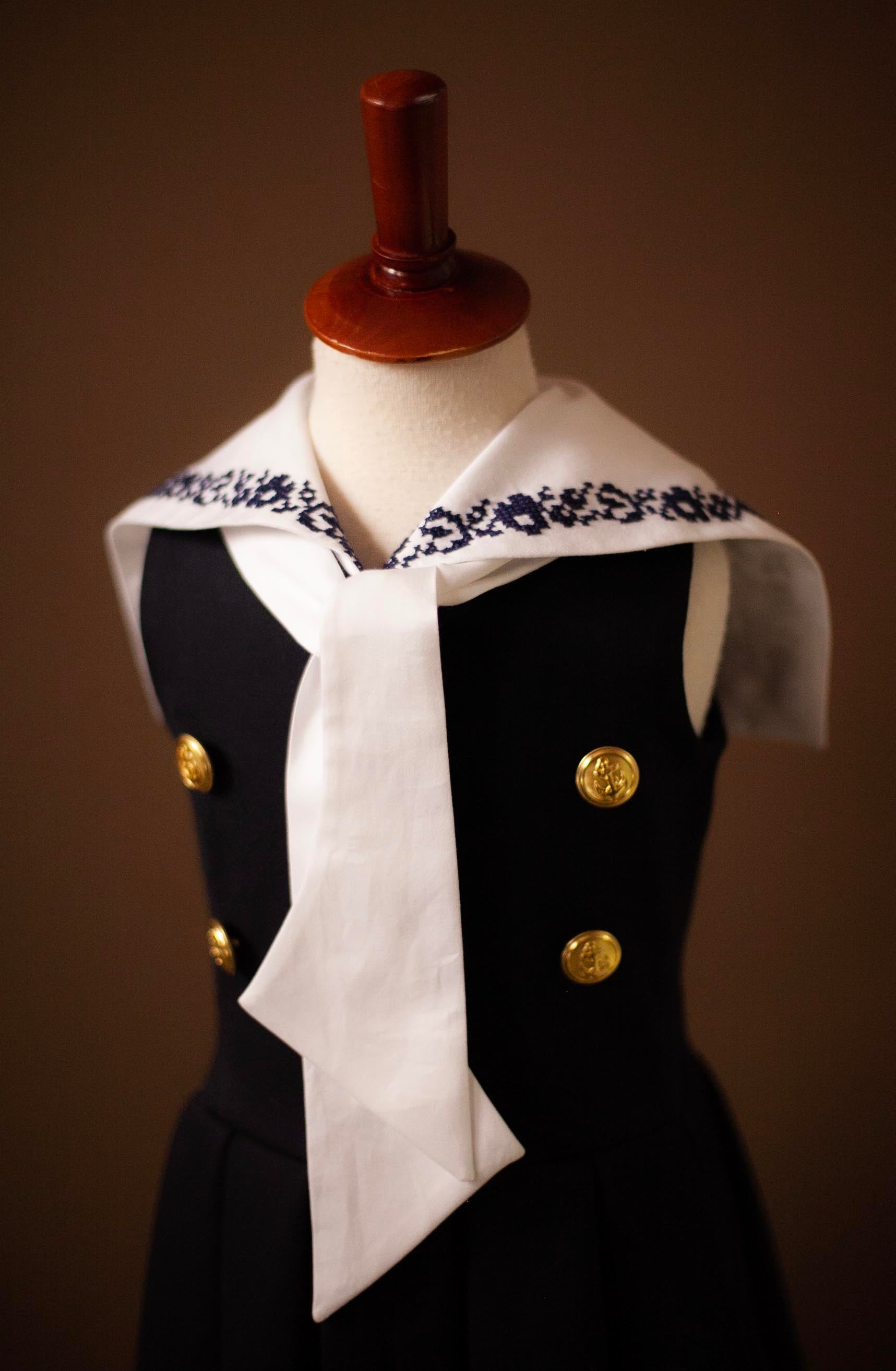 hand embroidered sailor dress