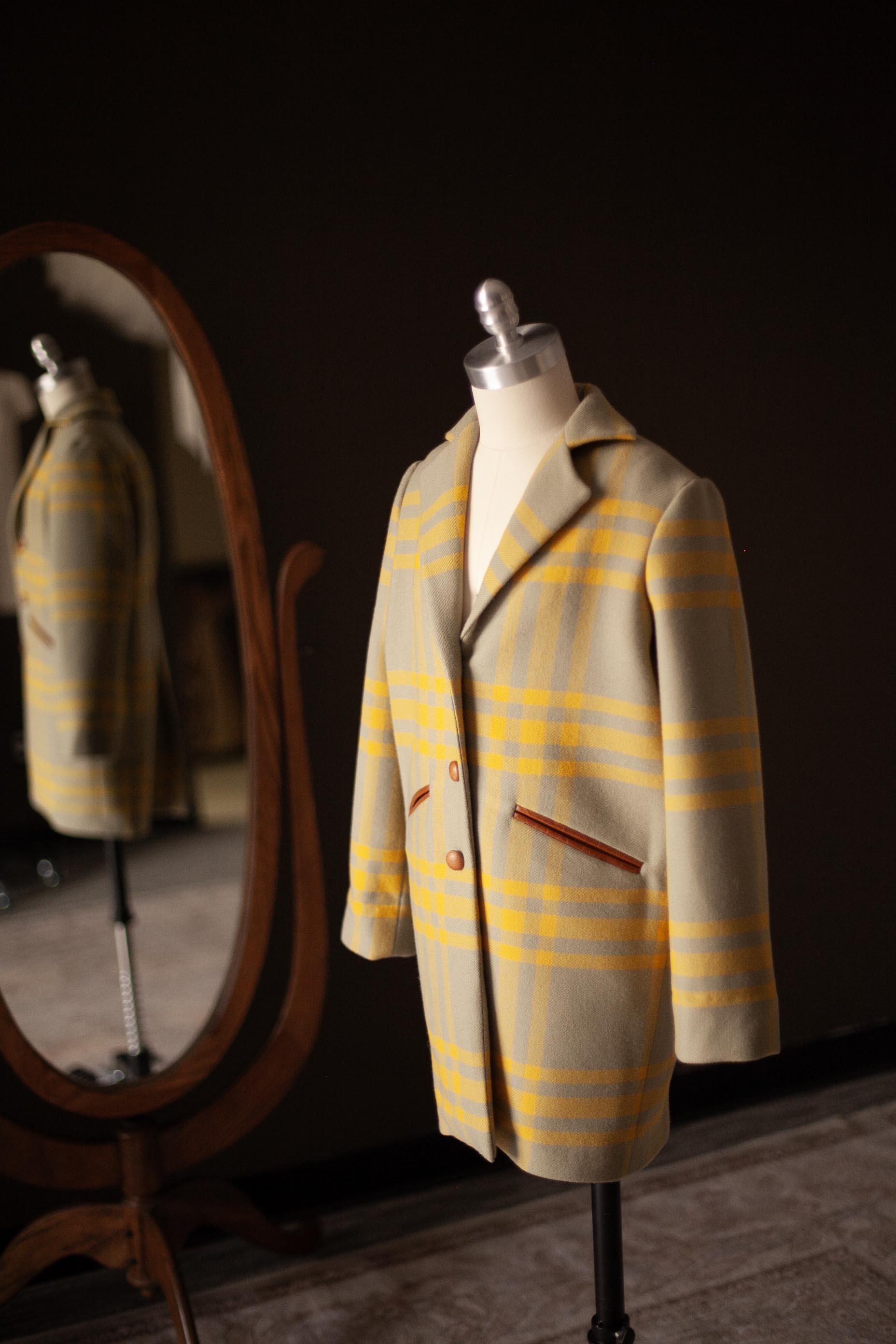 yellow girls coat
