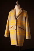 yellow wool coat