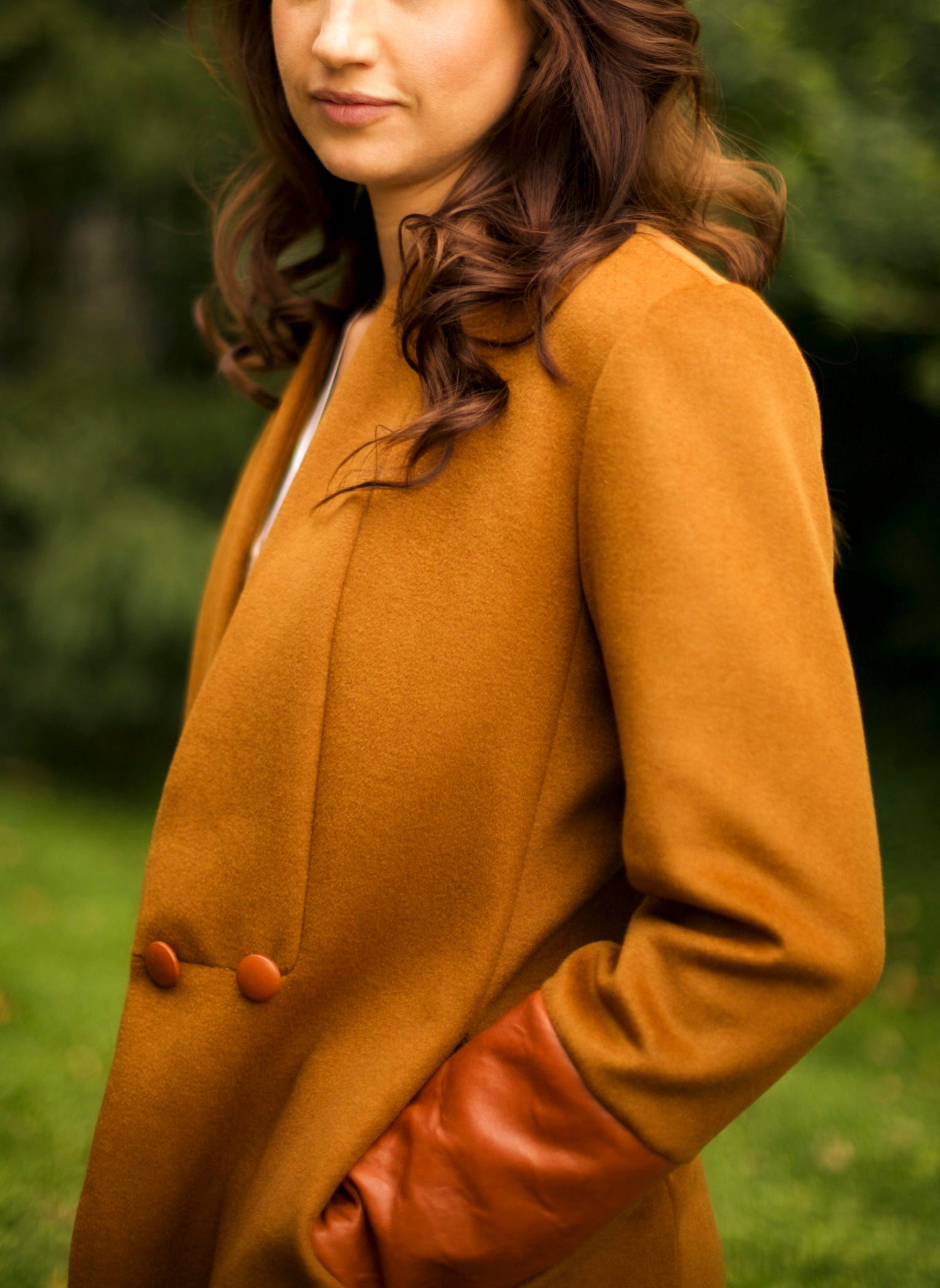 Cognac Wool Coat