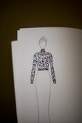 high neck lace bolero