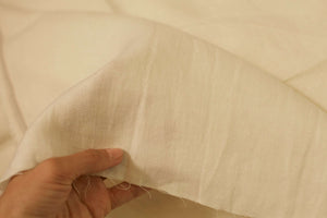 ivory twill linen fabric