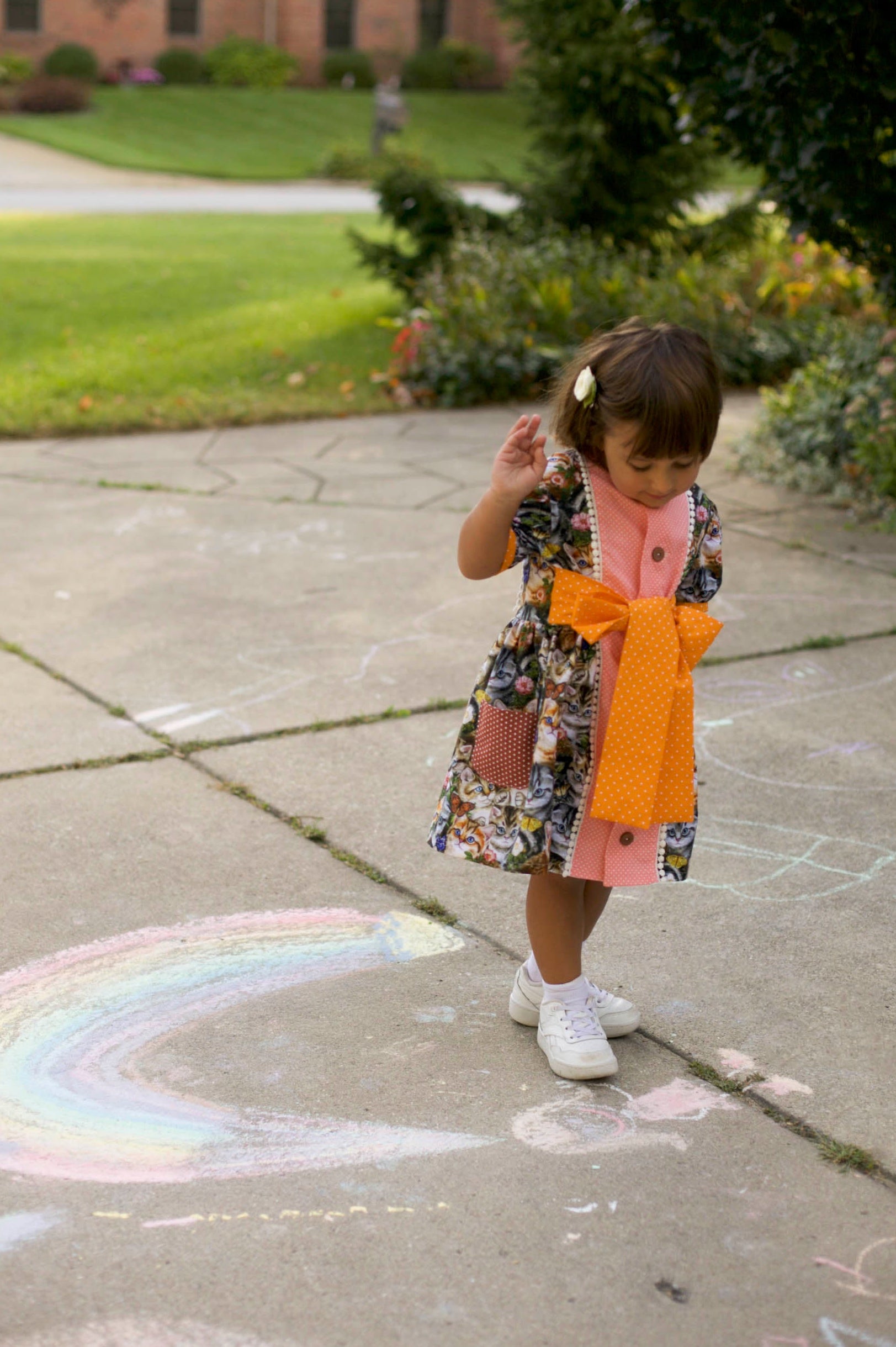 cute girl dress cats