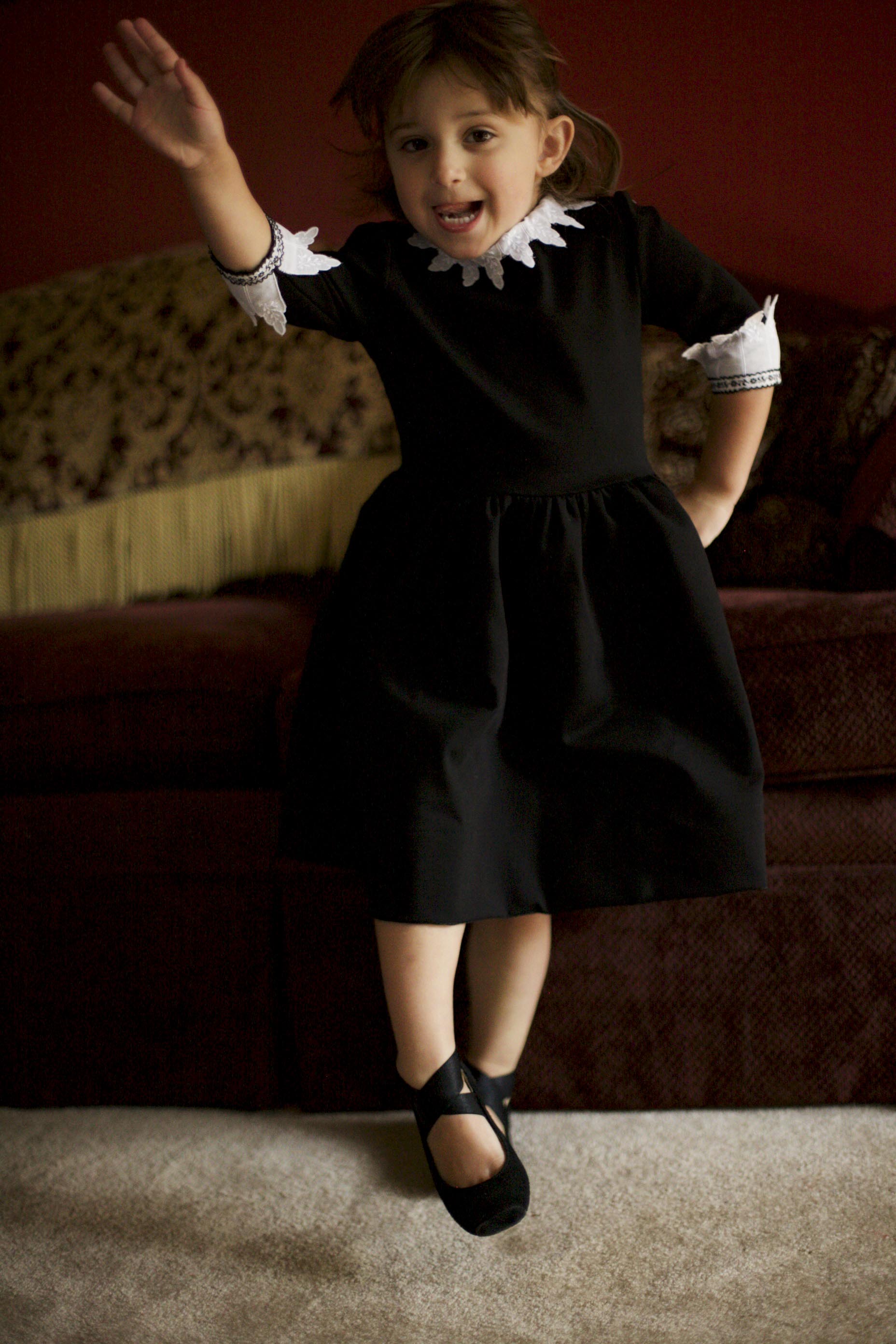 black dress for funeral girls