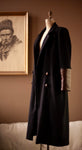 double breasted navy wool coat
