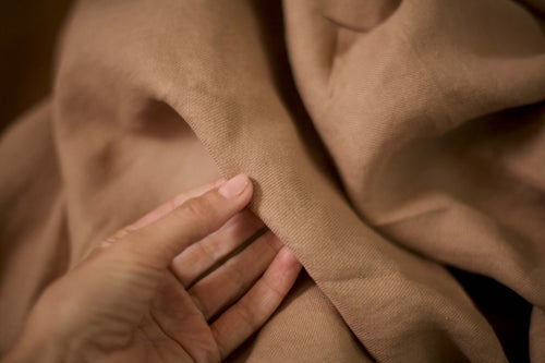 camel linen fabric