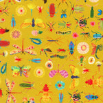 Yellow Insect Fabric