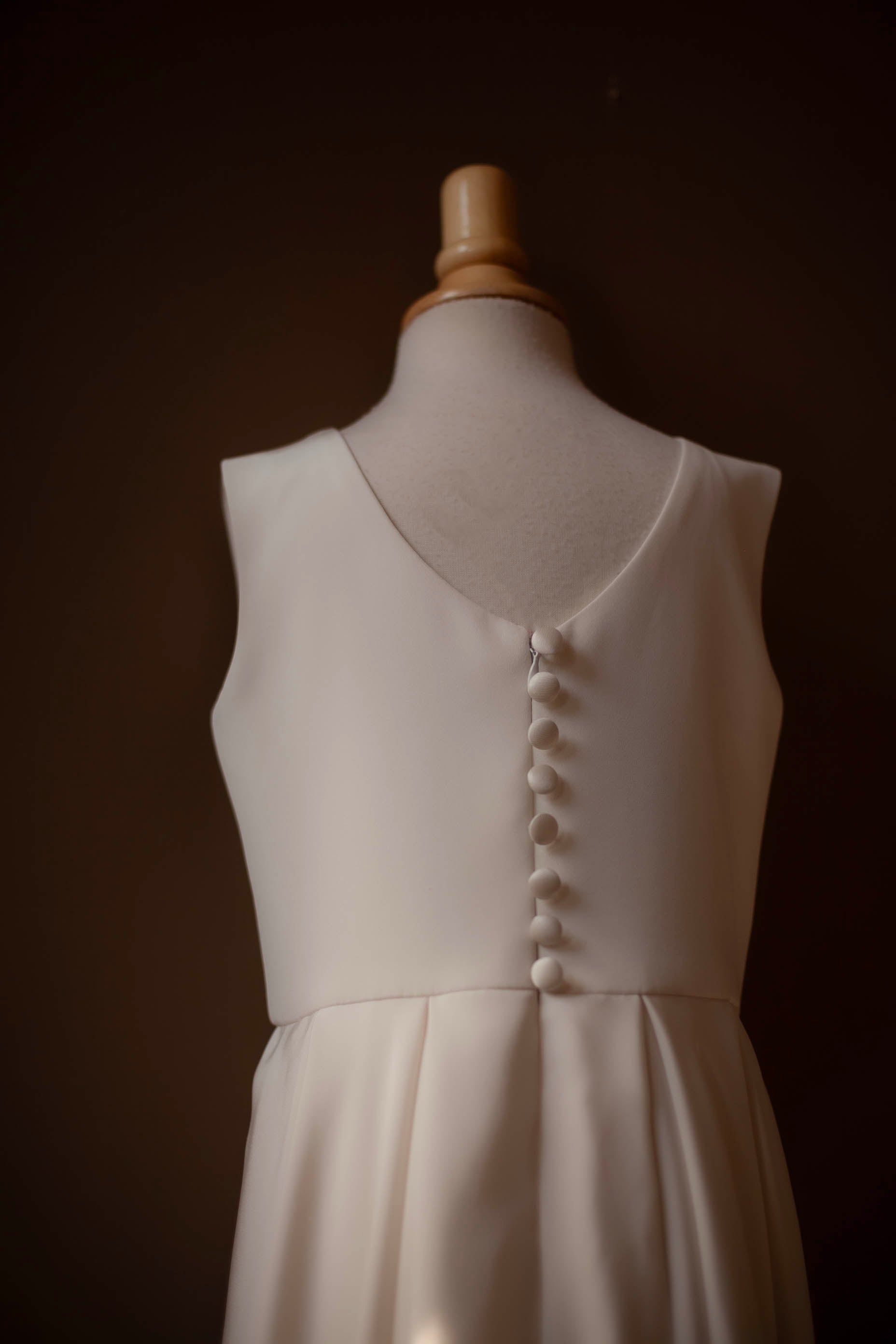 bat mitzvah silk white gown