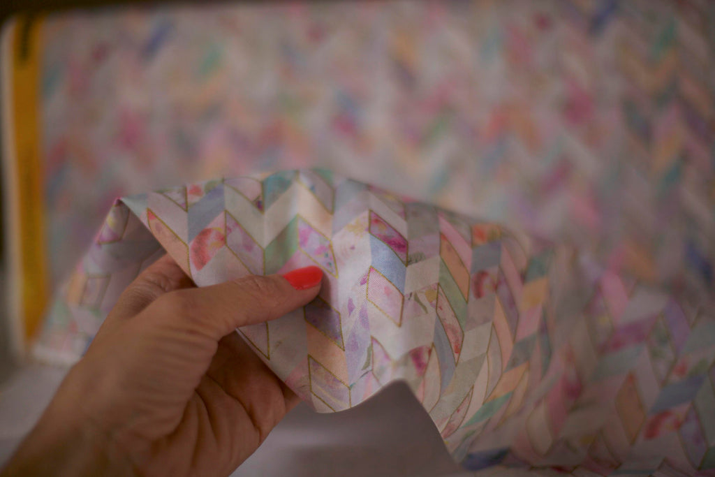 chevron pastel fabric