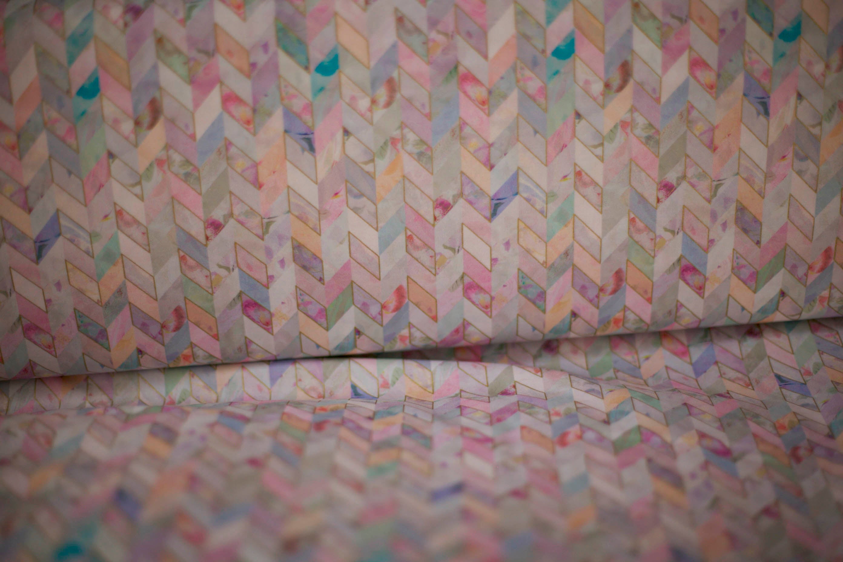 geometric pastel fabric