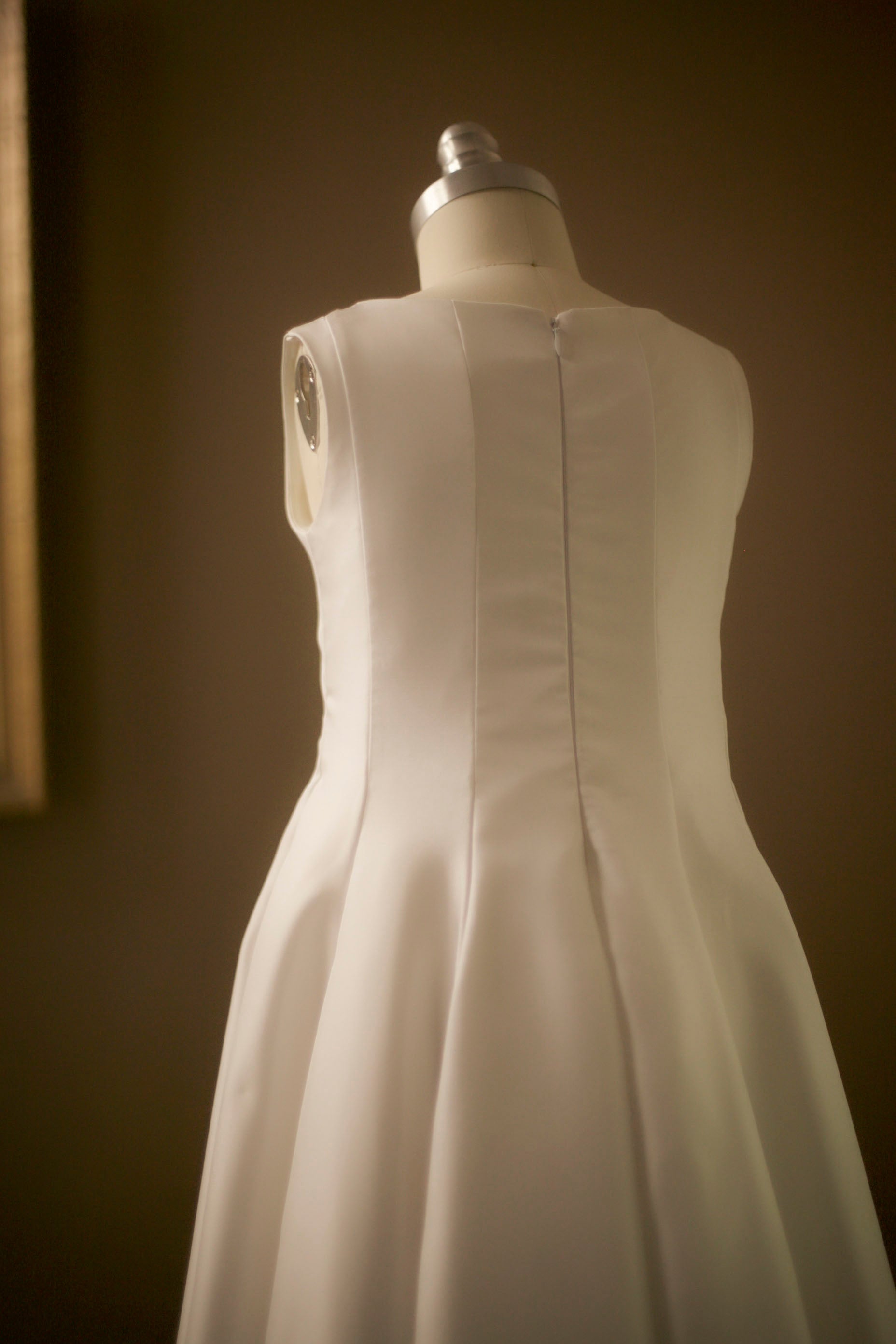 silk first communion dress