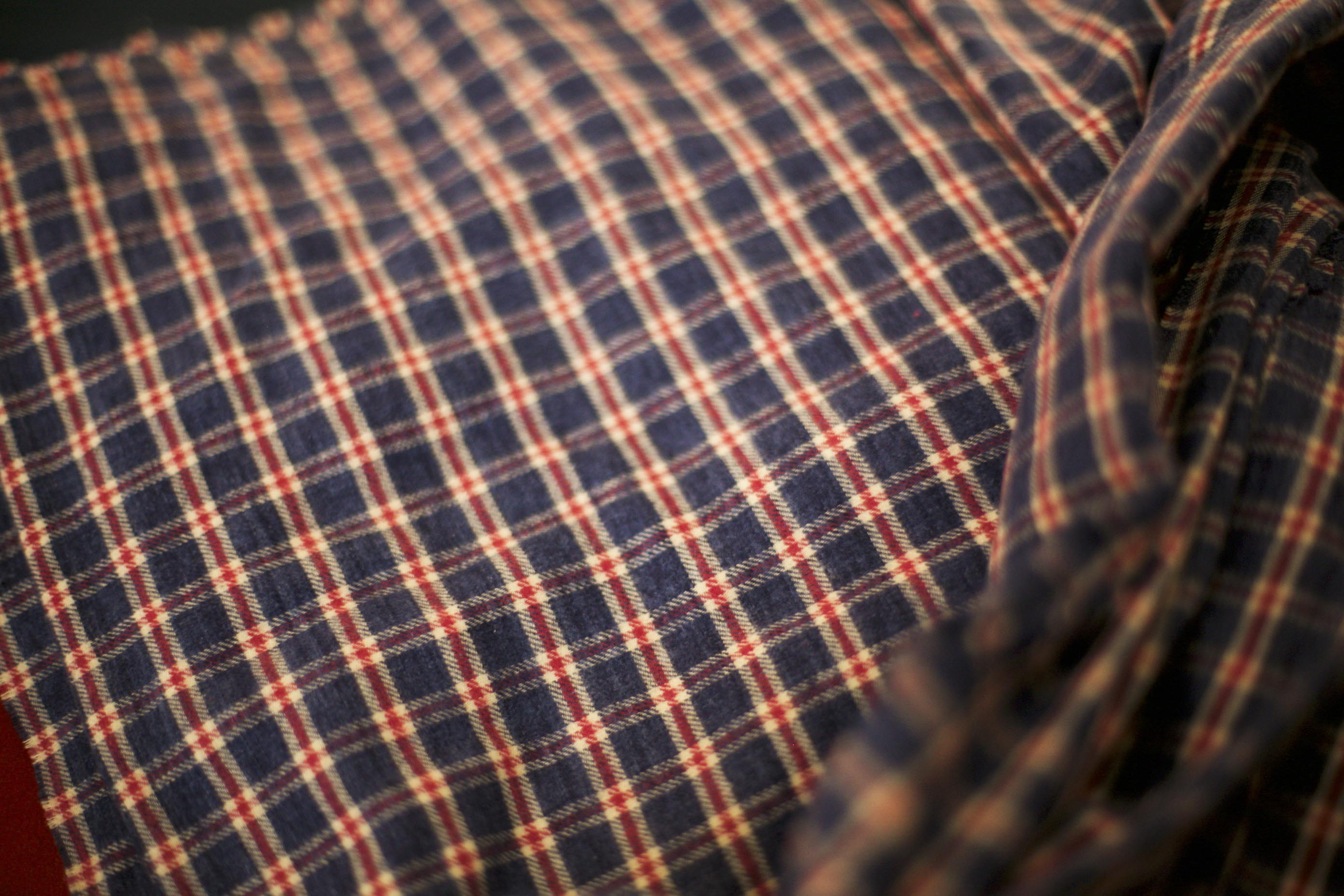 patriotic plaid cotton fabric
