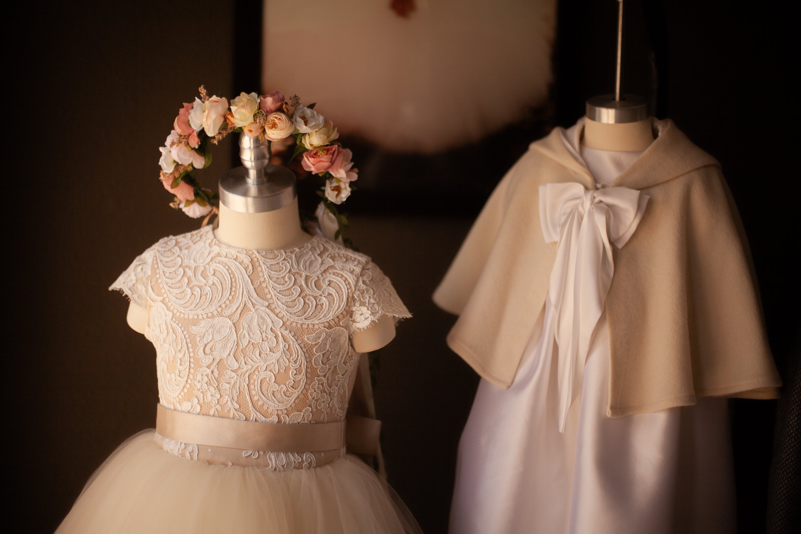 first Communion floral crown