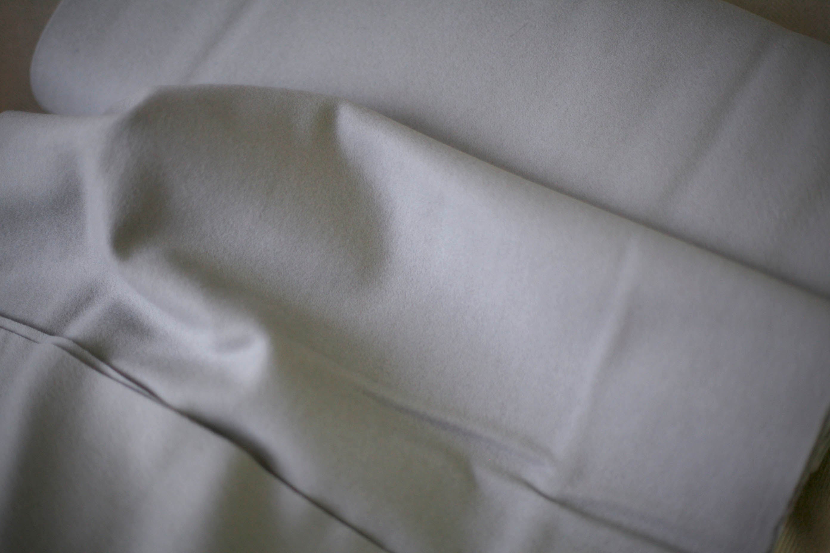 silver gray wool fabric