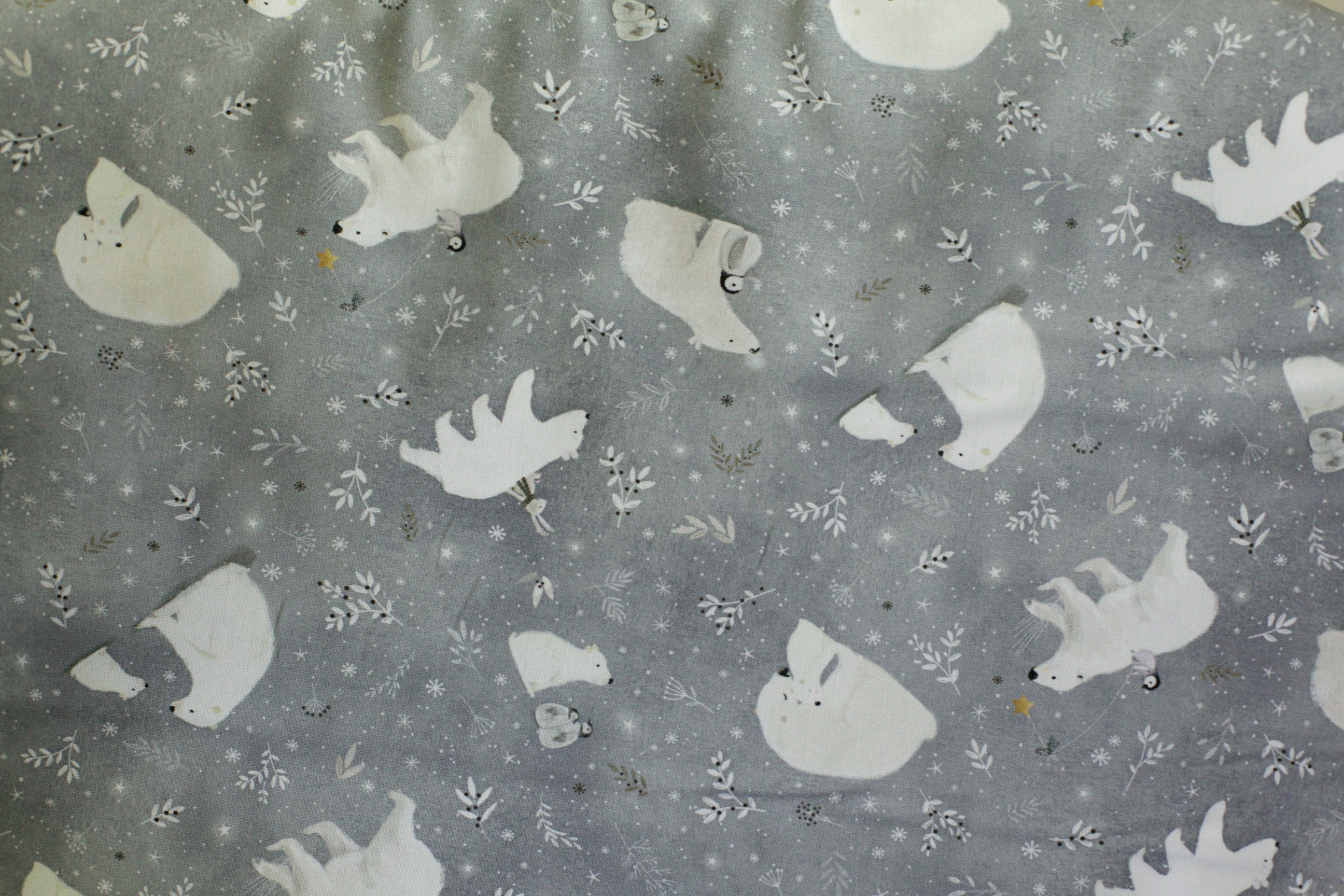 grey winter fabric