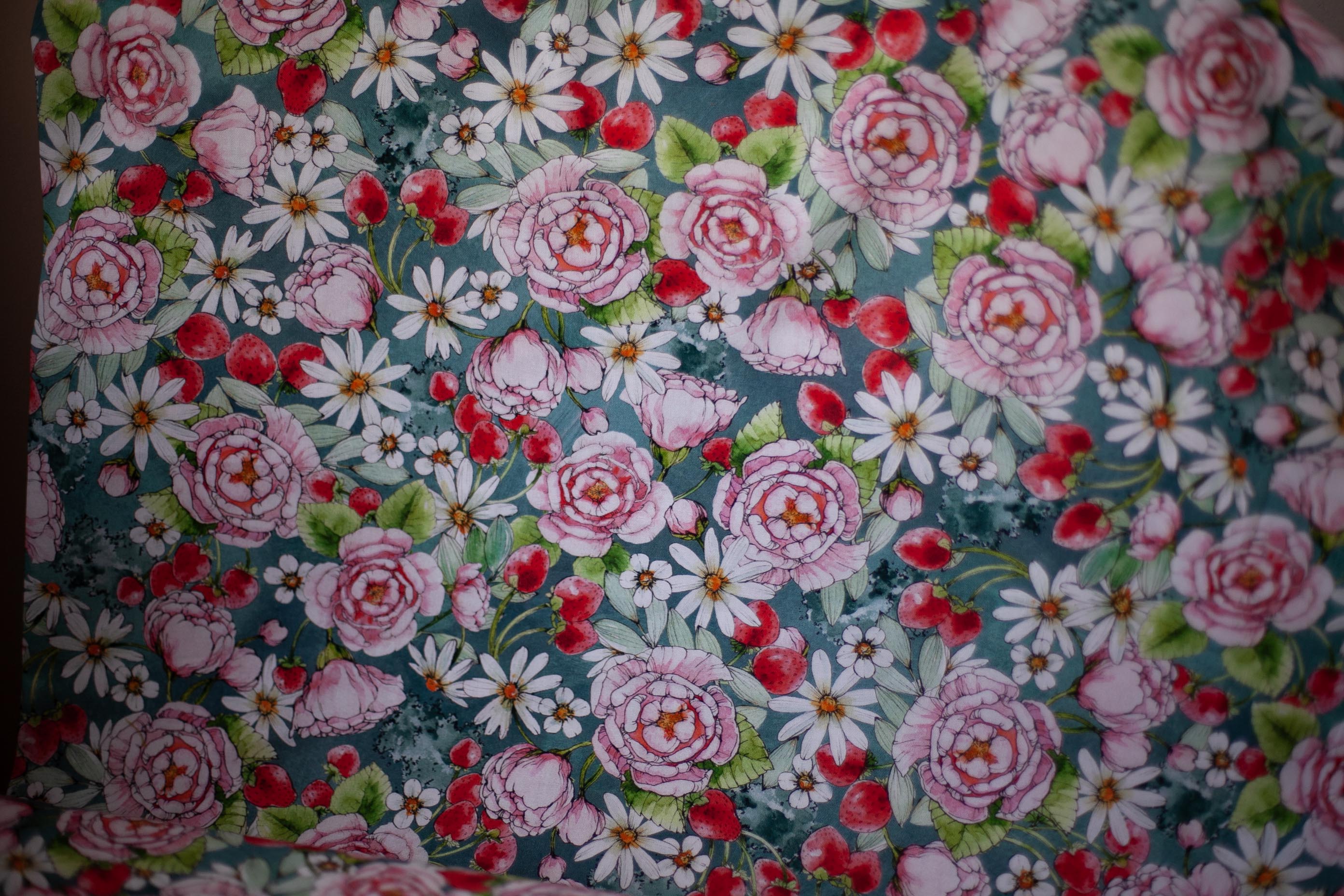 strawberry season fabric