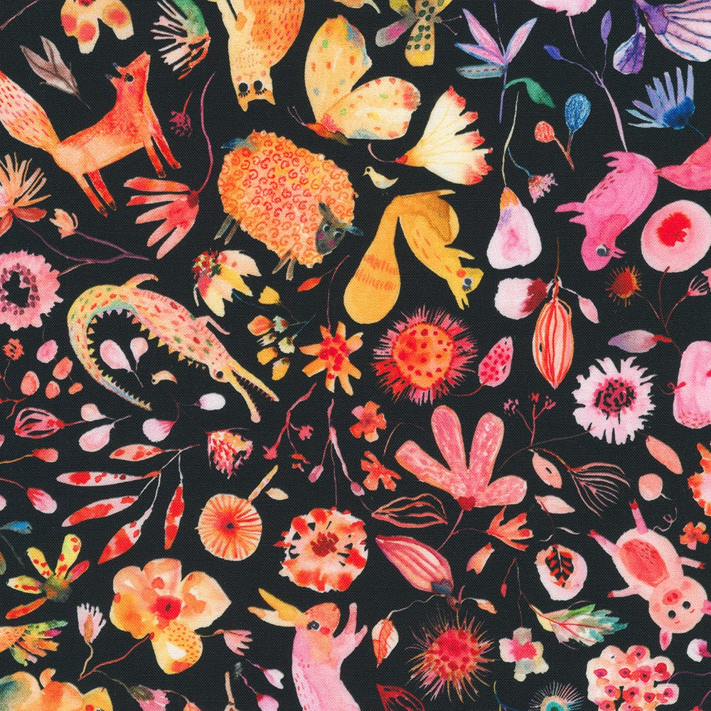Black Subhashini Narayanan Fabric