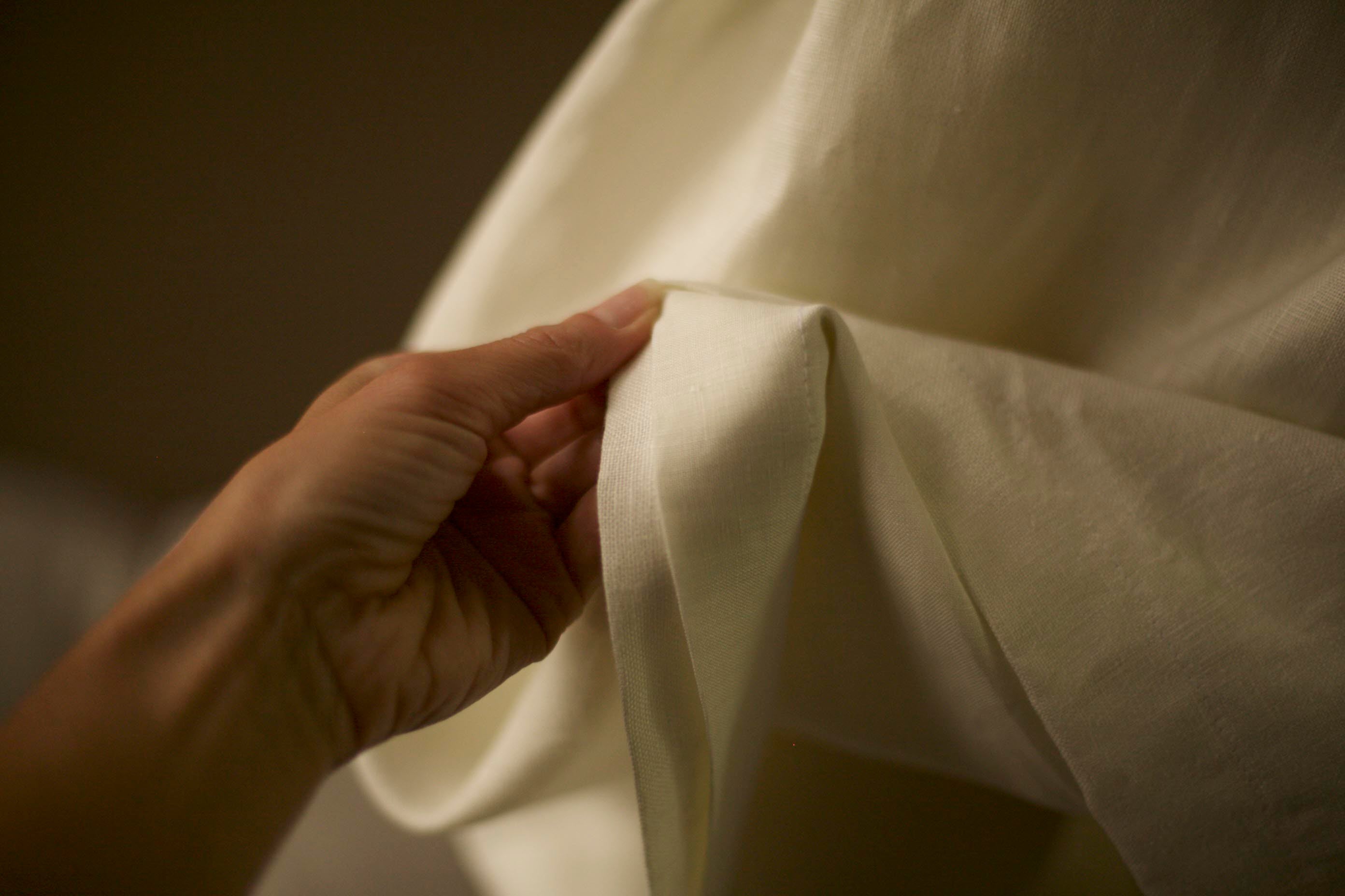 linen wedding dress