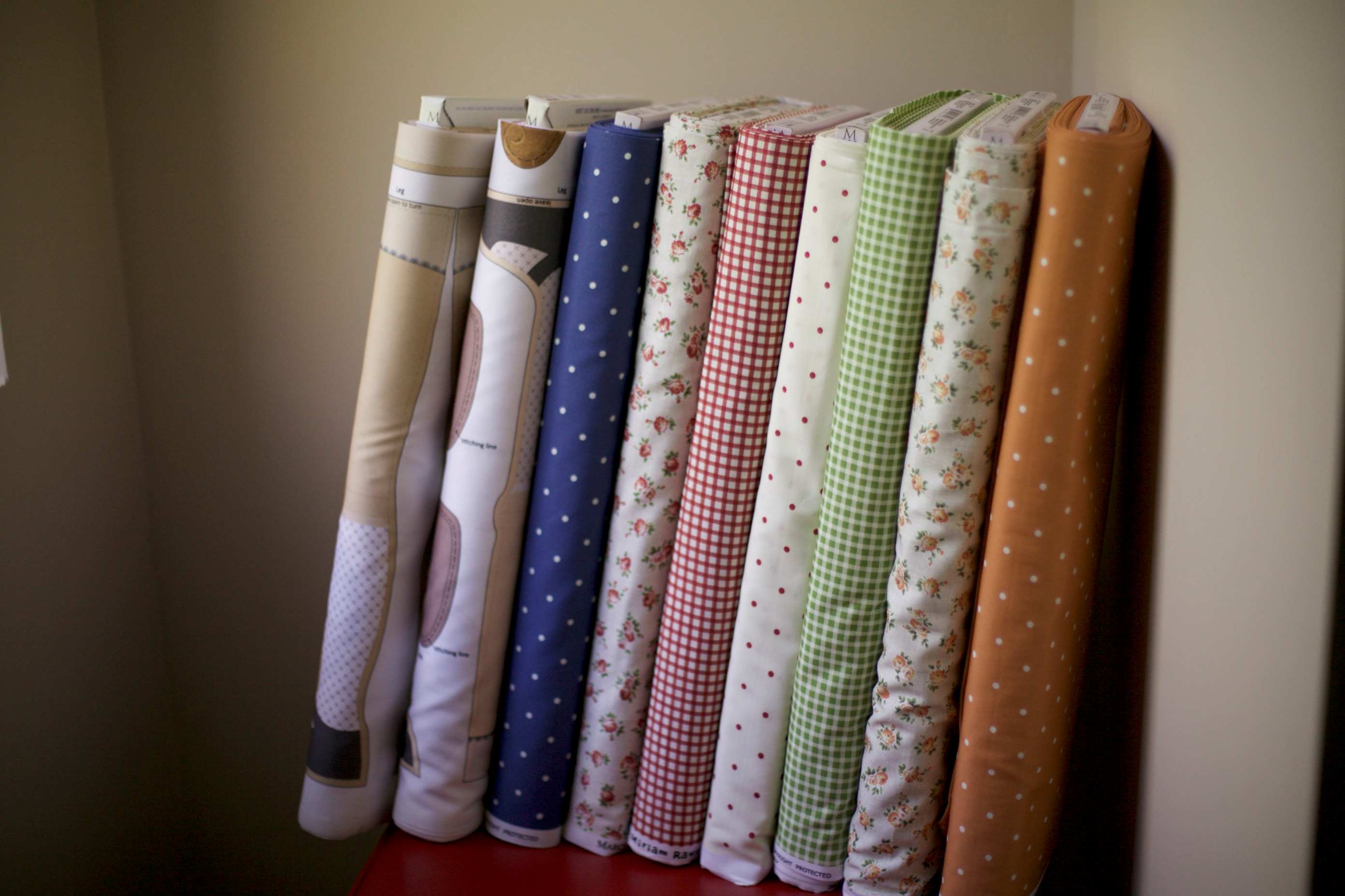 vintage blue fabrics