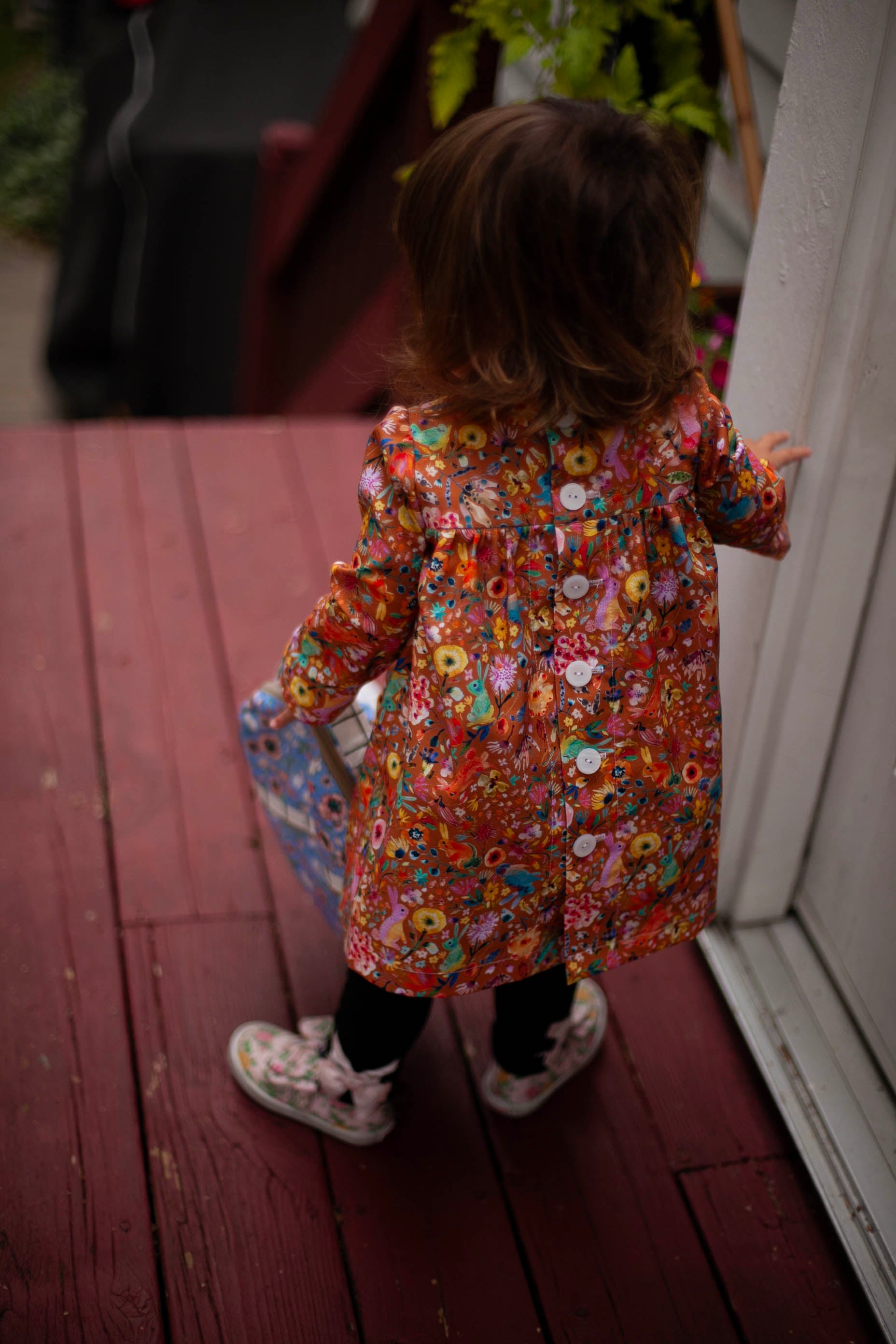 bright toddler girls dress for fall 