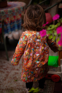 long sleeves dress for toddler fall