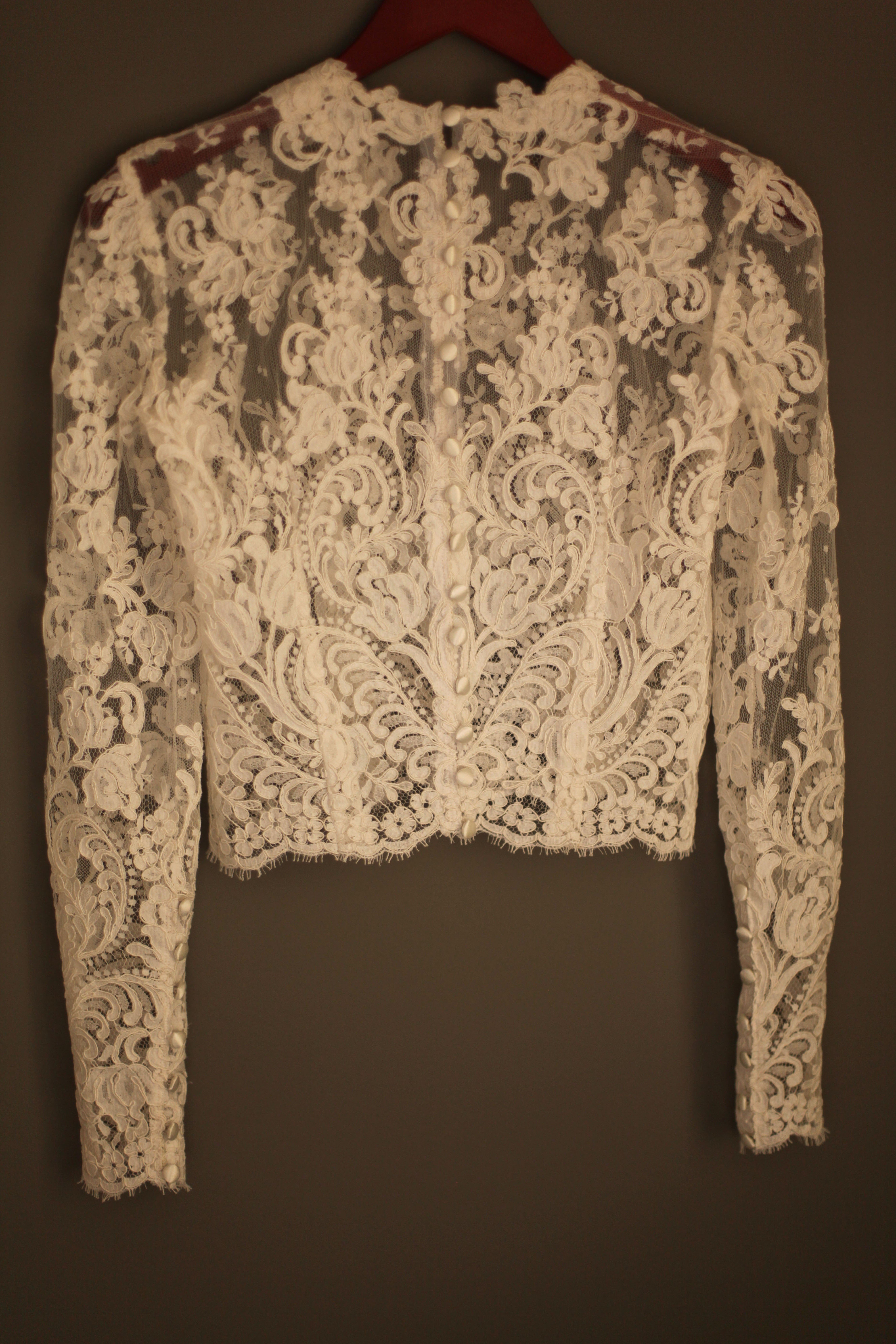Alencon Lace Wedding Bolero