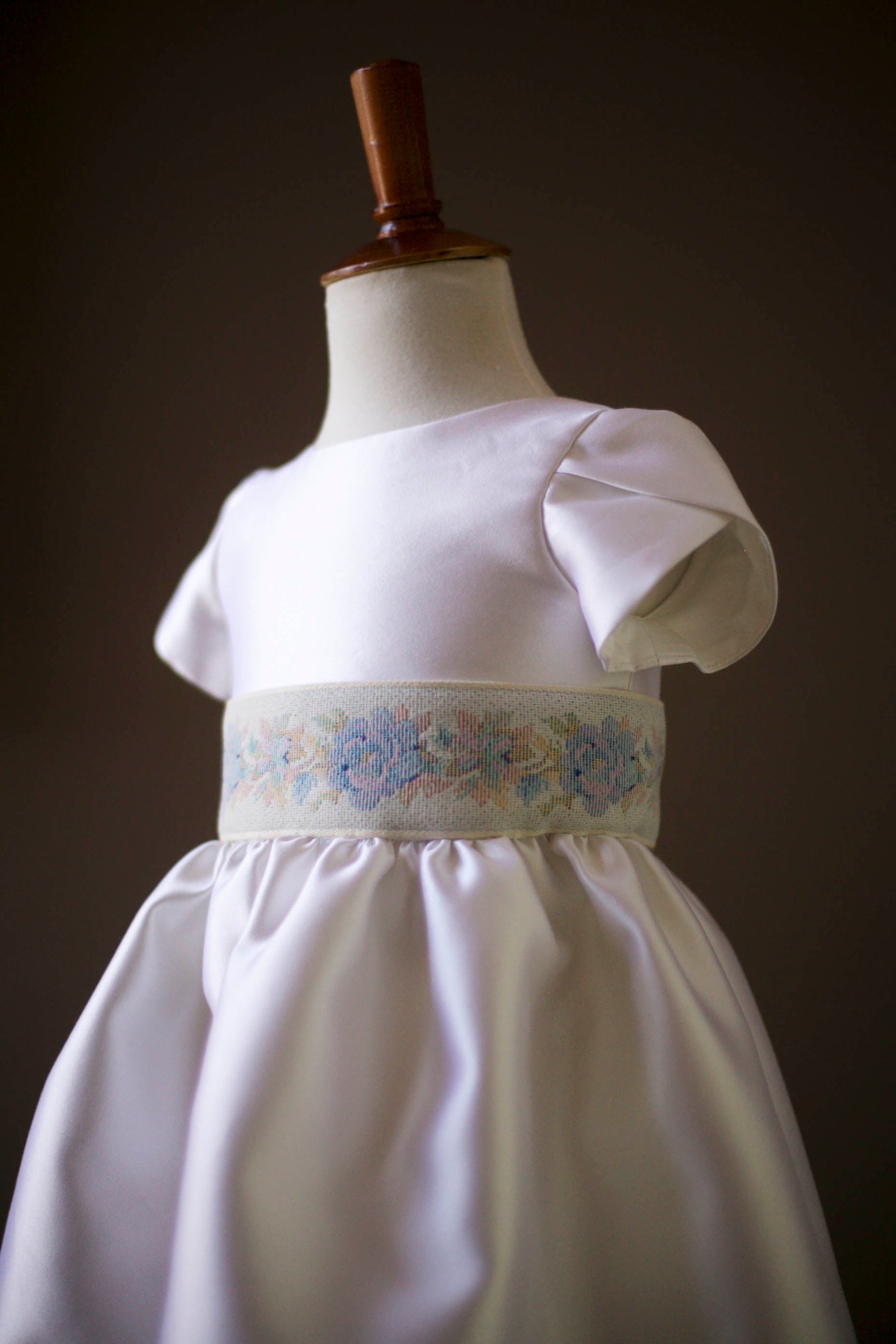 blue floral girls dress