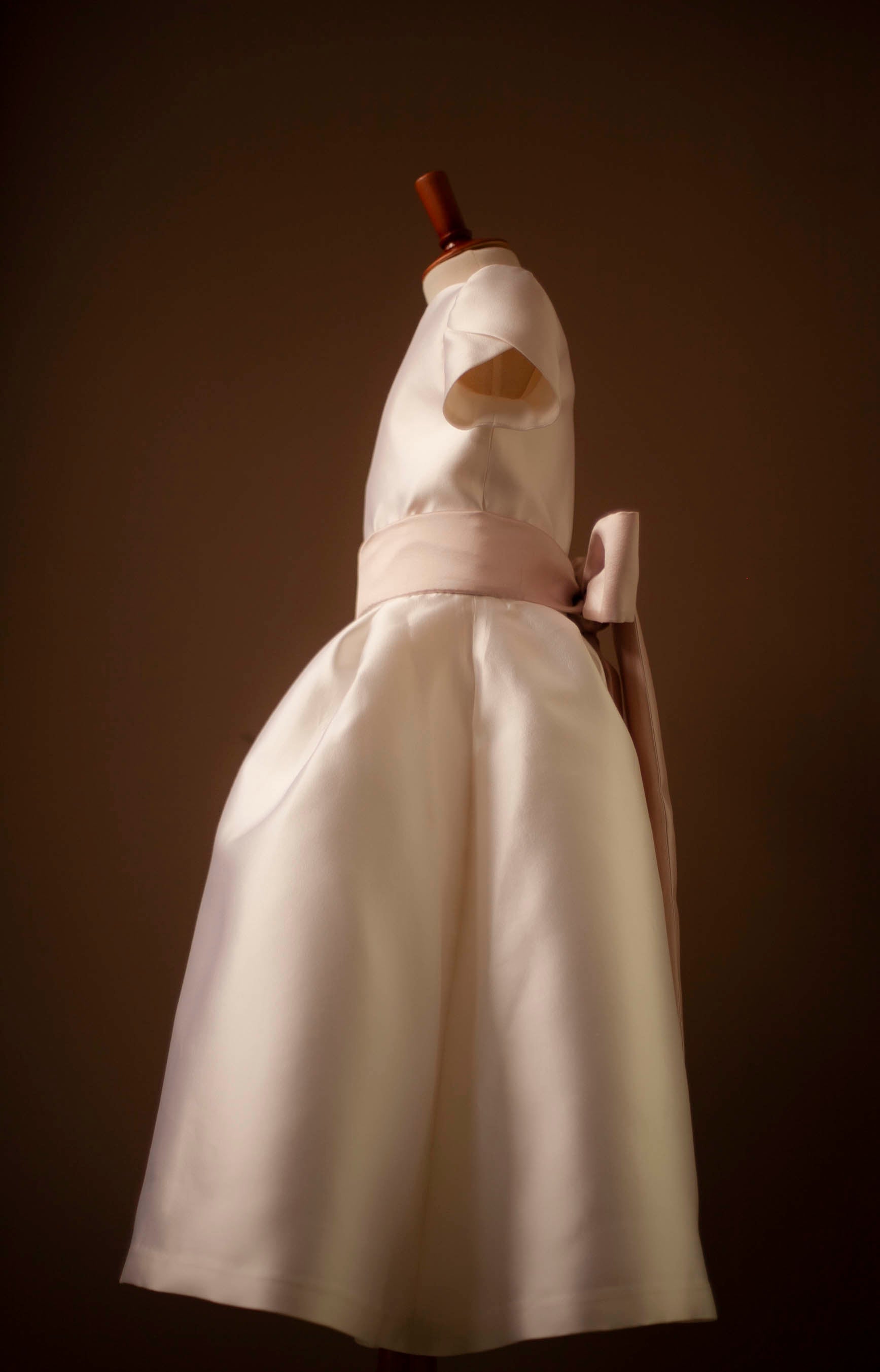 silk wool bridesmaid dress