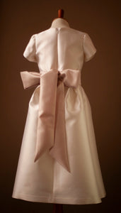 white junior bridesmaid dresses Silk Junior Bridesmaid Dress 9 / Light Pink
