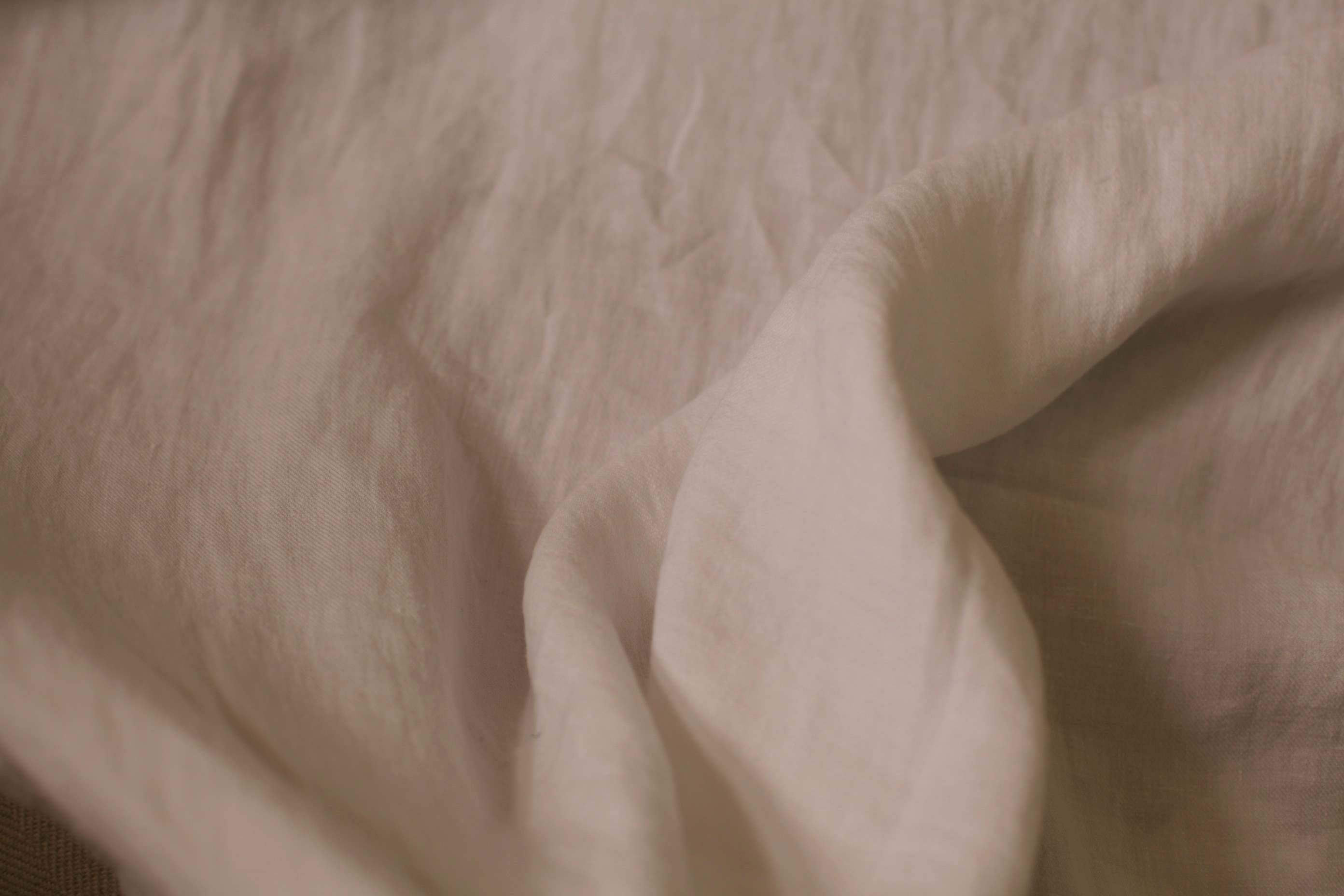 white heavy twill linen