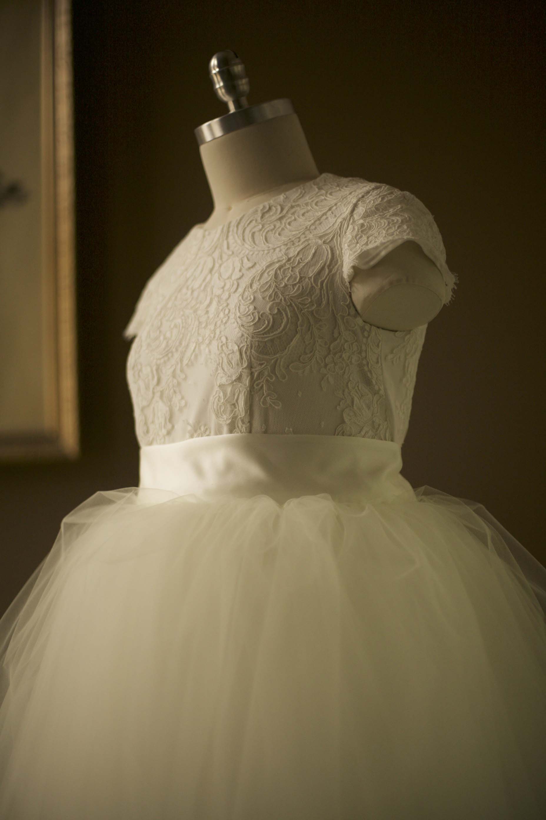 lace and tulle teen dress